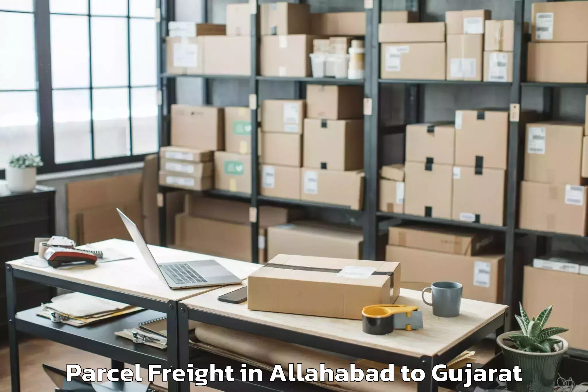 Quality Allahabad to Kadi Parcel Freight